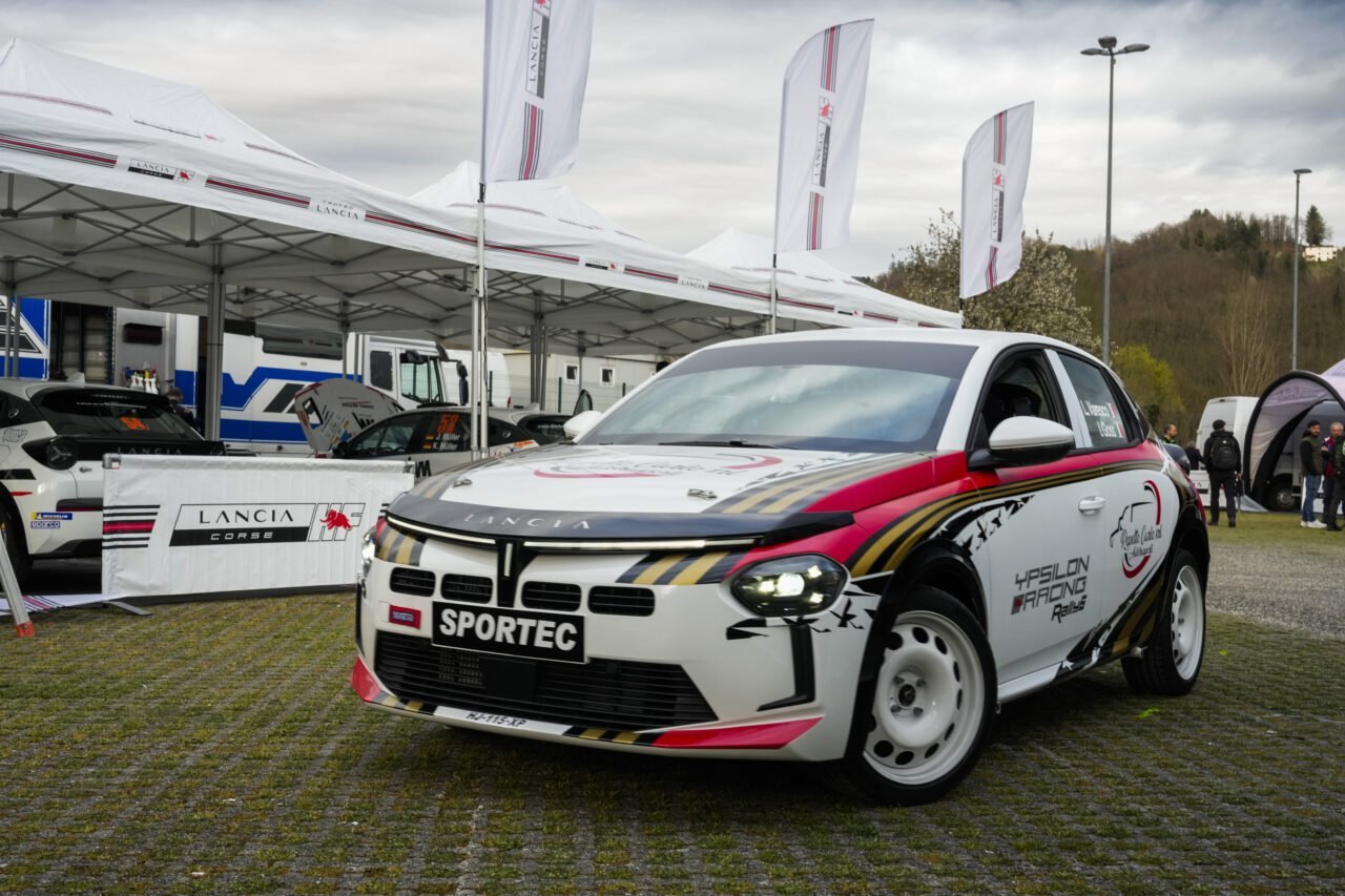 Lancia Ypsilon Rally2 HF Integrale al Rally Il Ciocco 2026 con Andrea Crugnola